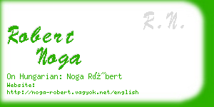 robert noga business card